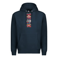 Navy usa flag and western patterns  penwraps 1 Premium Hoodie - Artiststas