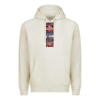 Oatmeal Heather usa flag and western patterns  penwraps 1 Premium Hoodie - Artiststas