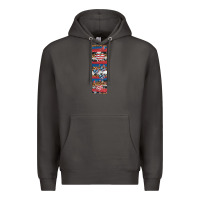 Smoke usa flag and western patterns  penwraps 1 Premium Hoodie - Artiststas
