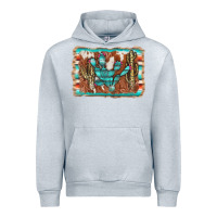 Heather Grey cactus cowhide serape Urban Hoodie - AdoDesignShop