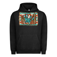 Pigment Black cactus cowhide serape Urban Hoodie - AdoDesignShop