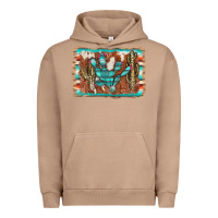 Pigment Burro cactus cowhide serape Urban Hoodie - AdoDesignShop