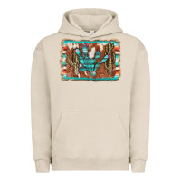 Pigment French Oak cactus cowhide serape Urban Hoodie - AdoDesignShop