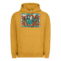 Pigment Peanut Butter cactus cowhide serape Urban Hoodie - AdoDesignShop