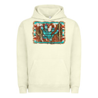 Pigment Pistachio cactus cowhide serape Urban Hoodie - AdoDesignShop