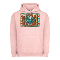 Pigment Salmon cactus cowhide serape Urban Hoodie - AdoDesignShop