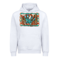 White cactus cowhide serape Urban Hoodie - AdoDesignShop