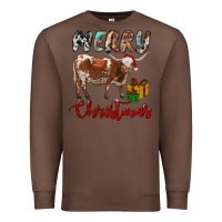 Chestnut Texas Longhorn Merry Christmas Premium Sweatshirt - RanaPortraitStore