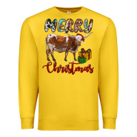 Lemon Texas Longhorn Merry Christmas Premium Sweatshirt - RanaPortraitStore