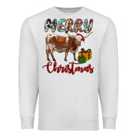 Oatmeal Heather Texas Longhorn Merry Christmas Premium Sweatshirt - RanaPortraitStore