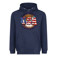Navy land of the free usa because of the brave billie w Heavyweight Hoodie - texasbilliewilder