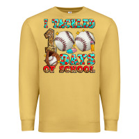 Antique Gold i tackled 100 days of school baseball Premium Sweatshirt - Zillion Design Studio