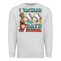 Dove Grey i tackled 100 days of school baseball Premium Sweatshirt - Zillion Design Studio