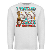 Oatmeal Heather i tackled 100 days of school baseball Premium Sweatshirt - Zillion Design Studio