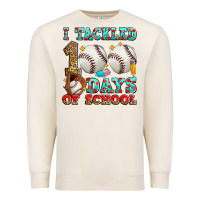 Sandshell i tackled 100 days of school baseball Premium Sweatshirt - Zillion Design Studio