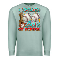 Seafoam i tackled 100 days of school baseball Premium Sweatshirt - Zillion Design Studio