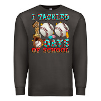 Smoke i tackled 100 days of school baseball Premium Sweatshirt - Zillion Design Studio