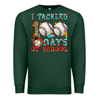 Sports Green i tackled 100 days of school baseball Premium Sweatshirt - Zillion Design Studio