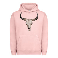Pigment Salmon bullskull Urban Hoodie - Artiststas