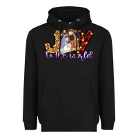 Black joy to the world Heavyweight Hoodie - Zillion Design Studio