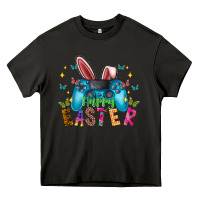 Asphalt Happy Easter Gamer Heavy Core Tee - CowhideDigitalArt