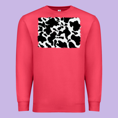 Distressed Cowhide Pattern Premium Sweatshirt Designed By Ranaportraitstore
