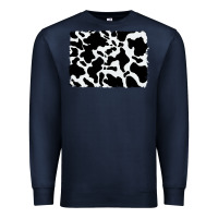 Navy distressed cowhide pattern Premium Sweatshirt - RanaPortraitStore