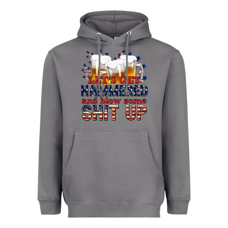 Lets Get Hammered Heavyweight Hoodie by texasbilliewilder | Teevron