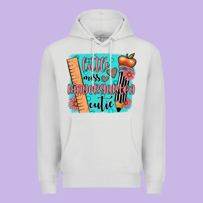 Little Miss Kindergarten Cutie Premium Hoodie Designed By Jahusdesignshop