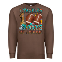 Chestnut i tackled 100 days of school american football Premium Sweatshirt - Zillion Design Studio