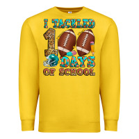 Lemon i tackled 100 days of school american football Premium Sweatshirt - Zillion Design Studio