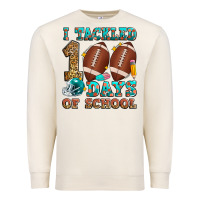 Sandshell i tackled 100 days of school american football Premium Sweatshirt - Zillion Design Studio