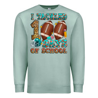 Seafoam i tackled 100 days of school american football Premium Sweatshirt - Zillion Design Studio