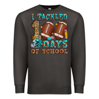 Smoke i tackled 100 days of school american football Premium Sweatshirt - Zillion Design Studio