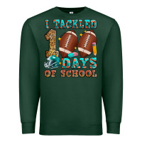 Sports Green i tackled 100 days of school american football Premium Sweatshirt - Zillion Design Studio