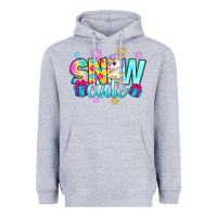 Heather Grey snow cute with unicorn Heavyweight Hoodie - Zillion Design Studio