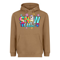 Toasted Coconut snow cute with unicorn Heavyweight Hoodie - Zillion Design Studio