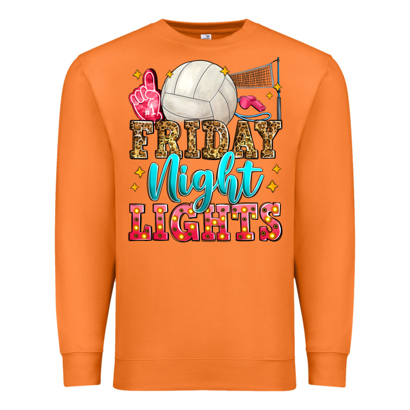 Friday Night Lights Volleyball Premium Sweatshirt by Zillion Design Studio | Teevron