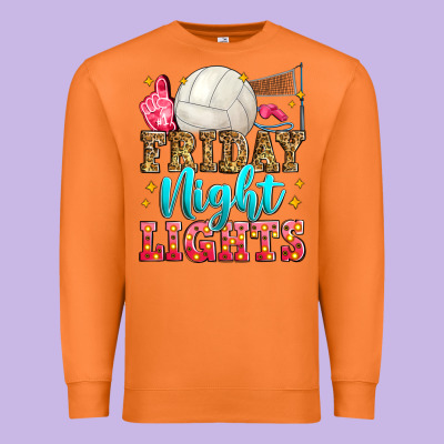 Friday Night Lights Volleyball Premium Sweatshirt Designed By Zillion Design Studio