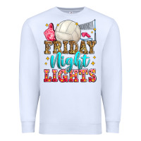 White friday night lights volleyball Premium Sweatshirt - Zillion Design Studio