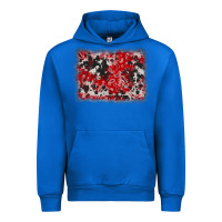 Cobalt bandana cowhide denim background Urban Hoodie - AdoDesignShop