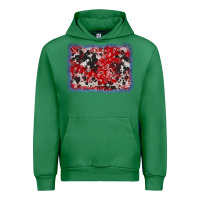Emerald bandana cowhide denim background Urban Hoodie - AdoDesignShop