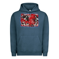 Pigment Midnight Navy bandana cowhide denim background Urban Hoodie - AdoDesignShop