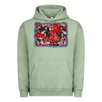 Pigment Oil Green bandana cowhide denim background Urban Hoodie - AdoDesignShop