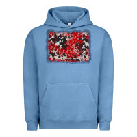 Pigment Pebble Blue bandana cowhide denim background Urban Hoodie - AdoDesignShop