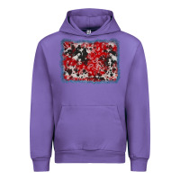Tulip bandana cowhide denim background Urban Hoodie - AdoDesignShop