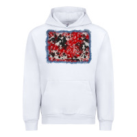 White bandana cowhide denim background Urban Hoodie - AdoDesignShop