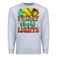 Heather Grey friday night lights softball Premium Sweatshirt - Zillion Design Studio