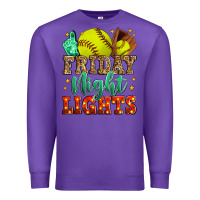 Purple friday night lights softball Premium Sweatshirt - Zillion Design Studio