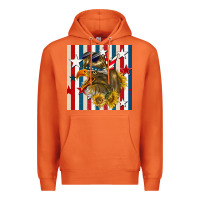 Carrot mullet eagle seamless pattern Premium Hoodie - BundleAndBundleShop